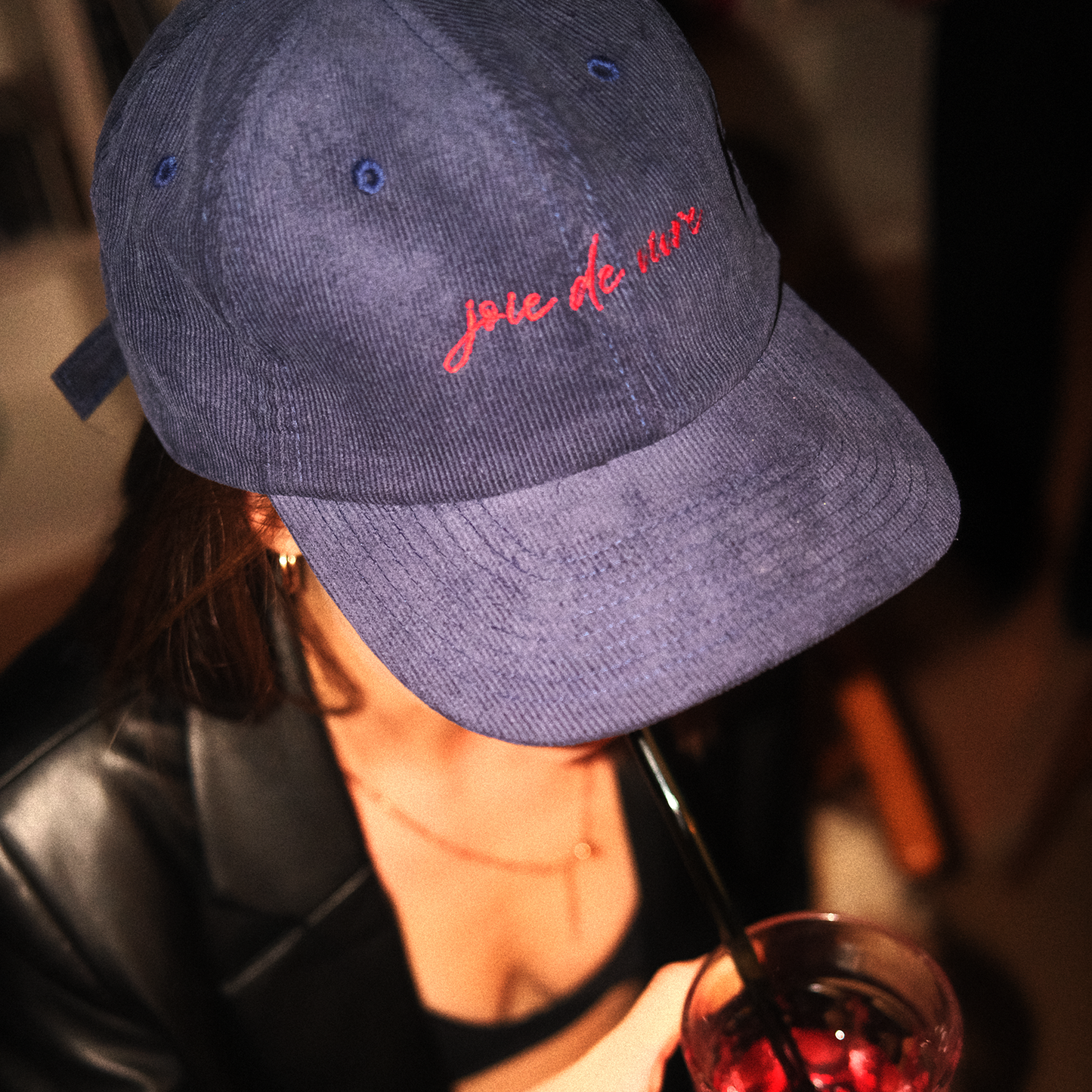 "Joie de vivre" Corduroy Hat